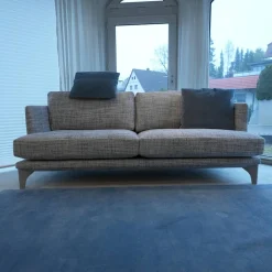 Modell Polo Living Sofa 2,5 sitzig BW 161-3001 Sessel Polo Living BW 161-1000 hellblau beigegrau Füße graublau