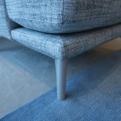 Modell Polo Living Sofa 2,5 sitzig BW 161-3001 Sessel Polo Living BW 161-1000 hellblau beigegrau Füße graublau