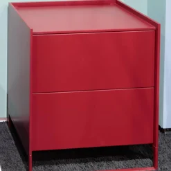 Nachtkommode Lean Box Lack Matt 370 Purple Rot Mit Kabelfuge