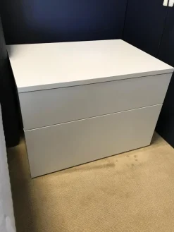 Nachttisch Aliante Basic Bianco Assoluto Matt Weiß