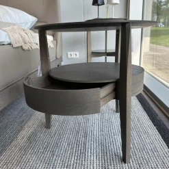 Nachttisch Beistelltisch When Eiche Graphit Schub Holz