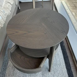 Nachttisch Beistelltisch When Eiche Graphit Schub Holz