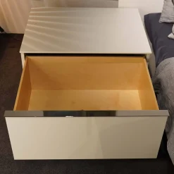 Nachttisch Fino Lack Weiß Matt