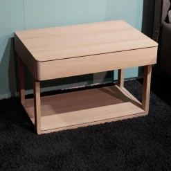 Nachttisch Float Eiche Weißöl Mit 2 Kufen Und 1 Lade