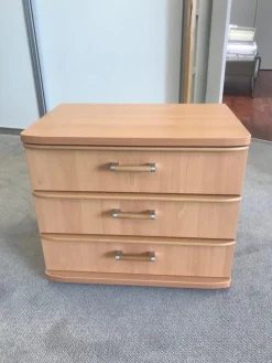 Nachttisch Saphir Buche Mit 3 Schubkästen