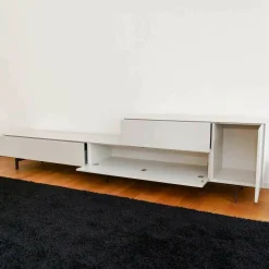 Nex Box TV-Kombination Lack Matt Lichtgrau