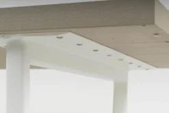 Niedriger Tisch Orizon W03 Aluminium Naturall Lackiert Weiß