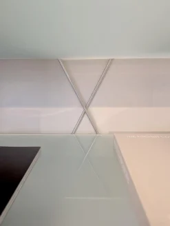 Offenes Regal Satiniertes Glas Metall