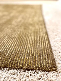 Orientteppich 238x172 Wolle Und Seide Gold Handgeknüpft