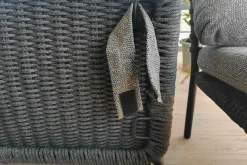 Outdoor Loungegruppe Ocean Cane Line Soft Rope Dark Grey Dunkelgrau Inklusive Kissensatz