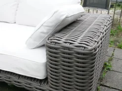 Outdoor Sofa 3 Sitzer Paros Farbe Silt Mit Kissenset Dry+ Plush Farben Linen Off White Inklusive Rolle