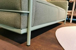 Outdoor Sofa LC3 Stoff Kimo Outdoor Smeraldo Grün Gestell Stahl Grün