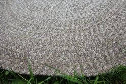 Outdoor Teppich Rug Geflochtenes Sunbrella Acryl Ombre Hazel Grau