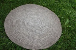 Outdoor Teppich Rug Geflochtenes Sunbrella Acryl Ombre Hazel Grau