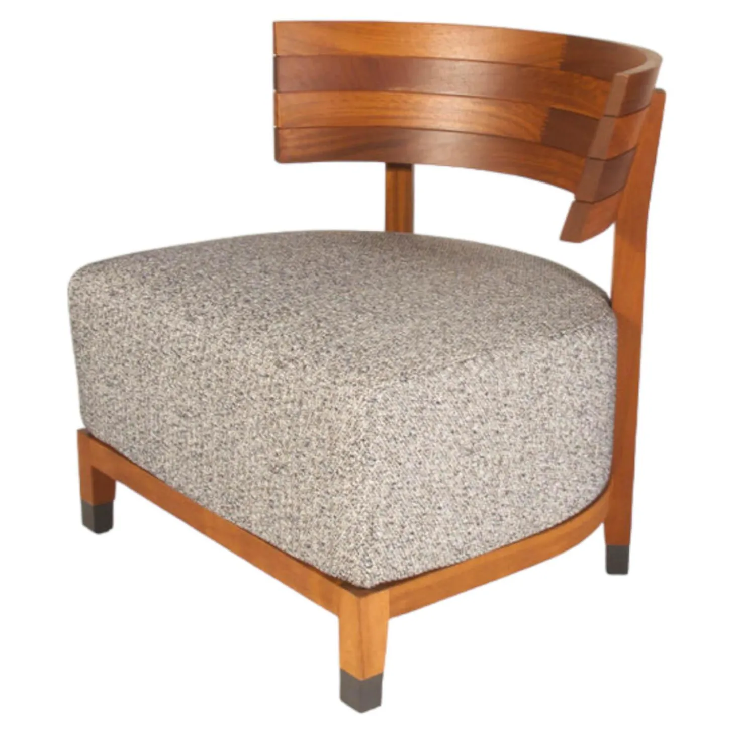 Outdoorsessel Thomas Stoff Begonia Gestell Iroko Brüniert