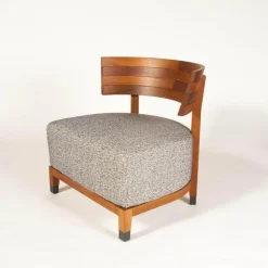 Outdoorsessel Thomas Stoff Begonia Gestell Iroko Brüniert