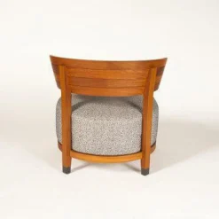 Outdoorsessel Thomas Stoff Begonia Gestell Iroko Brüniert