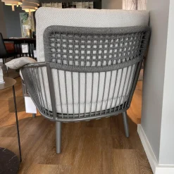 Outdoorsessel Yoko 271 Stoff 24.750 Grau Gestell Anthrazit