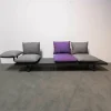 Outdoorsofa Feinstruktur Eleganz Graphit Mit 3 Kissensets Und 1 Armkissen