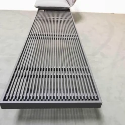 Outdoorsofa Feinstruktur Eleganz Graphit Mit 3 Kissensets Und 1 Armkissen