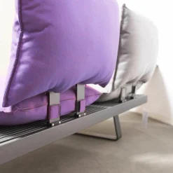 Outdoorsofa Feinstruktur Eleganz Graphit Mit 3 Kissensets Und 1 Armkissen