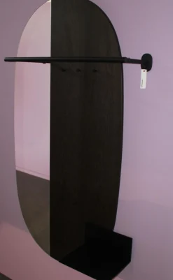 Paneelgarderobe Mask S Mooreiche Matt Schwarz Mit Ablage S