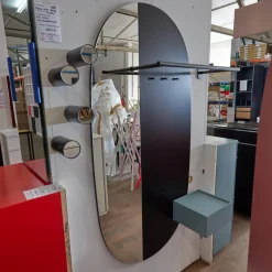 Paneelgarderobe Mask S Paneel Lack 46 Schwarz Und Schubkastenelement 53 Salbei Blau