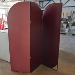 Paravent Lola Mit 3 Paneelen Lack Weinrot 40 Dunkelrot Und Flamingo Pink 38 Rosa