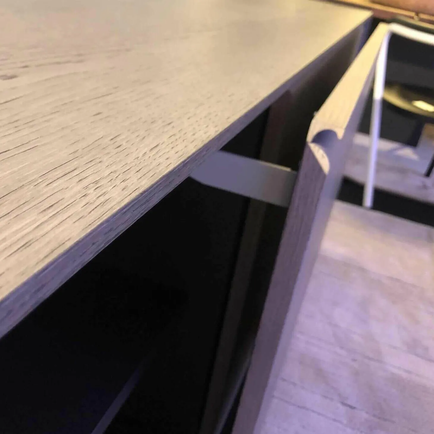 Password Evolution Sideboard Eiche Graphit Matt Gestell Zinnfarben