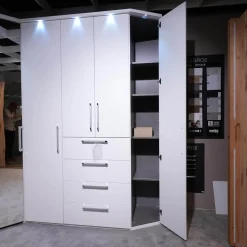 Planungsschrank Horizont Polarweiß Mit Beleuchtung