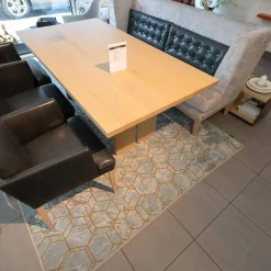 Polo Tischgruppe Tisch Eiche Gekalkt Hell 3 Stühle Bank