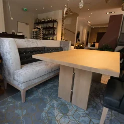 Polo Tischgruppe Tisch Eiche Gekalkt Hell 3 Stühle Bank