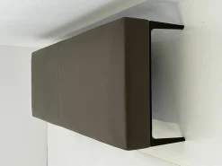 Polsterbank Jaan Bench Leder 65 Elen 1381 Khaki Braun Untergestell Bronze