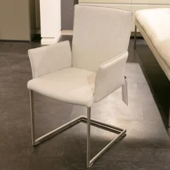 Polsterbank Mit Sessel Und 3 Stühlen Leder Toledo Perle Weiß Creme