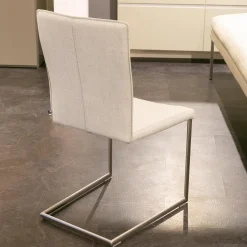 Polsterbank Mit Sessel Und 3 Stühlen Leder Toledo Perle Weiß Creme