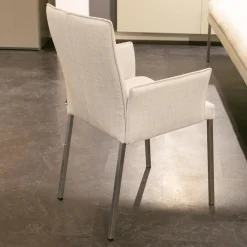 Polsterbank Mit Sessel Und 3 Stühlen Leder Toledo Perle Weiß Creme