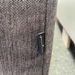 Polsterbank Modell Blue City Stoff Malin Anthrazit Kufen Edelstahl Bezug Abnehmbar