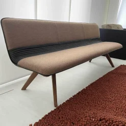 Polsterbank Solid B1222 Stoff LDS37 Linea Nussbaum Geölt