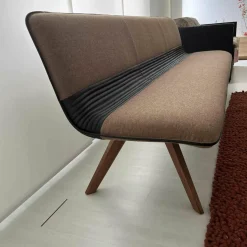 Polsterbank Solid B1222 Stoff LDS37 Linea Nussbaum Geölt