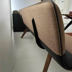 Polsterbank Solid B1222 Stoff LDS37 Linea Nussbaum Geölt