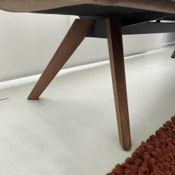 Polsterbank Solid B1222 Stoff LDS37 Linea Nussbaum Geölt