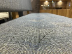 Polsterbank Yps BYS 21 PO R Stoff Canvas 734 Grau Gestell Eiche Naturöl 2407