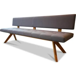 Polsterbank Yps Stoff Kvadrat Canvas 734 Untergestell Eiche Massiv Weißöl