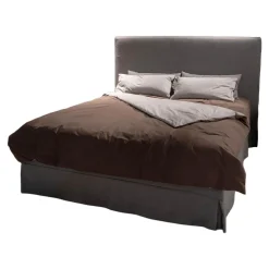 Polsterbett Grand Cru Cannes Inklusive 2 Divina Matratzen Stoff Knit-Art 1 Yanis-1840-Grau Gestell Aus Kiefermassivleimholz