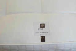 Polsterbett Kate Luxury 796 Gr D Grau Blockfuß Chrom mit 2 Matratzen