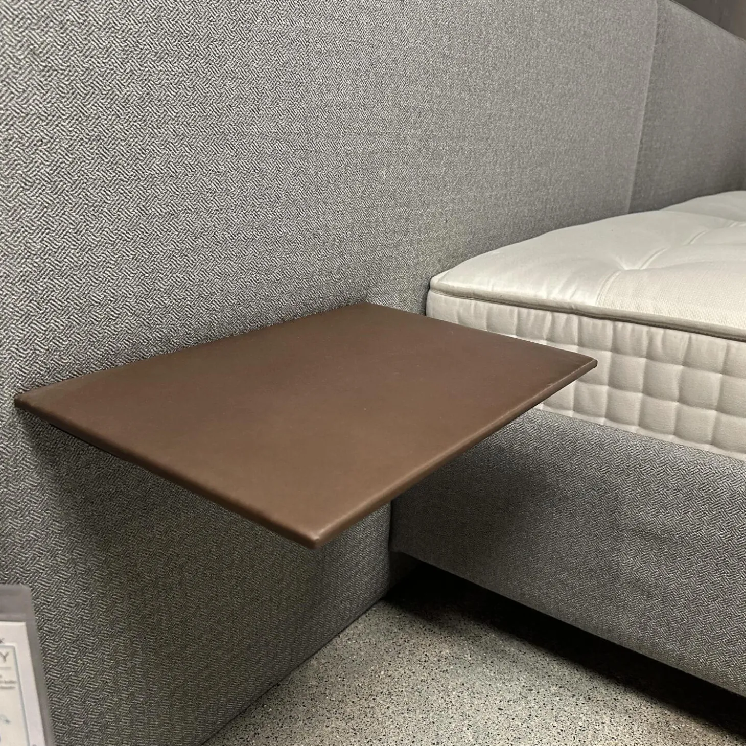 Polsterbett Paio Stoff Mirage Graublau Mit Matratzen Und Motorischer Verstellung