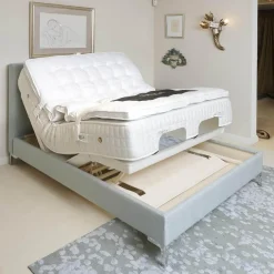 Polsterbett Super Cad Stoff Gio Lune 009 Türkis mit Matratzen