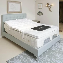 Polsterbett Super Cad Stoff Gio Lune 009 Türkis mit Matratzen