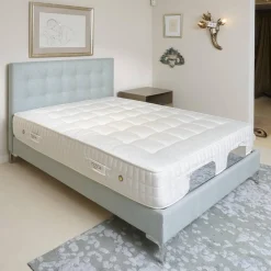 Polsterbett Super Cad Stoff Gio Lune 009 Türkis mit Matratzen