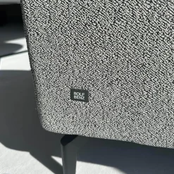 Polstergarnitur 333 Jola Stoff 26 202 Grau Weiß Gussfuß Aluminium Verkehrsschwarz Schwarz Matt Pulverbeschichtet